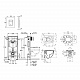 Комплект 4 в 1: Інсталяція Grohe Rapid SL 3 в 1 38772001 + Унітаз безободковий Kroner Harz WHI493736 RIMLESS з сидінням Slim Duroplast / Soft-close / Quick relase KH493736WHIR (38772001KH493736)