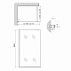Душова перегородка Qtap Walk-In Standard CRM2011.C8 110х200 см, скло Clear 8 мм, покриття CalcLess