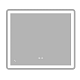 Дзеркало ZERIX MIRRA MR05-80x70-REVERSE з LED Touch, Anti-fog, димером, рег. яскравості (ZX6057)