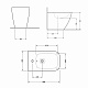 Біде підлогове Qtap Crow 545х360х410 White QT05443370W