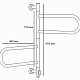 Сушарка для рушників електрична Zerix Turn EPT-6065 (поворотна, 70W) (ZX5029)