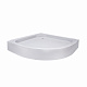 Душова кабіна Lidz Latwa SC80x80.SAT.LOW.GR, скло тон. 4 мм + Lidz Душовий піддон KAPIELKA ST80x80x14