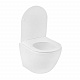 Унітаз підвісний Kroner Harz WHI483632 TORNADO безобідковий з сидінням