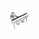 Кран приладовий для підключення Karro 1/2"x1/2"x1/2" ЗЗЗ на 2 виходи хромований KR-3155