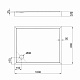 Душевой поддон Qtap Tern 301812W 100x80x12 см + сифон