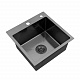 Кухонна мийка Kroner KRP Schwarze - 4545HM PVD (3.0/1.0 мм)
