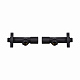 Комплект кранів Thermo Alliance Standart 1/2" З для рушникосушарки кутовий чорний SF395W15B