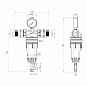 Фільтр самоочисний Karro 1" ЗЗ прозорий, латунний KR-88044