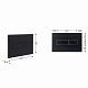 Клавіша змиву Qtap Standard 152x236x28 мм, Matt Black, лінійна QTSTD164BLM49473