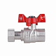 Кран кульовий з накидною гайкою Thermo Alliance Forte 1/2"х ВР для води прямий SF260W15