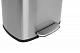 Відро для сміття з плавним закриттям прямокутне MIXXUS BEVEL-TC0112 SS COLOR 12л (колір нержавійка) (MI7087)