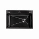 Мийка для кухні інтегрована Lidz Handmade H6845HB Decor Black PVD Honeycomb 3,0/1,0 мм LDH6845HDECBLM49445