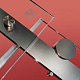 Двері у нішу розсувні KOER SR SD01-120x200-TR-07 прозоре скло EASY CLEAN 8мм графіт (KR5378)