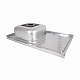 Кухонна мийка Brinex 5080-L 0,6 мм Satin (BRIN5080LSAT06)
