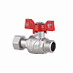 Кран кульовий з накидною гайкою Thermo Alliance Forte 1/2" ВЗ для води прямий SF261W15