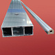 Двері у нішу розсувні KOER SR SD01-120x200-TR-07 прозоре скло EASY CLEAN 8мм графіт (KR5378)