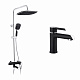Набор 2 в 1 душова система Kroner Essen-SCH063 + змішувач Essen-SCH010