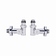 Комплект кранів Thermo Alliance Standart 1/2" хром, для рушникосушарки кутовий SF395W15HE