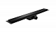 Душовий трап KOER FD08-70x500-GLASS BLACK з нерж. сталі SUS304 70x500мм зі скляною панеллю (Колір чорний) (KR5139)