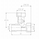 Кран приладовий кульовий Thermo Alliance Forte 1/2"х3/4"х1/2" SF186W152015