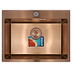 Комплект: мийка, змішувач, диспенсер MIXXUS SET-6045-200x1.0-PVD-BRONZE (Колір бронза) (MX0588)
