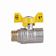 Кран кульовий Thermo Alliance Standart 1/2" ВЗ для газу (метелик) SD607NG15PN40