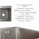 Акційний набір Lidz: мийка H7849L інтегрована крило зліва Brushed Steel 3,0/1,0 мм + Змішувач Aria для кухні з гнучким виливом (k35) Grey