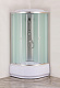 Бокс душовий без гідромасажу з високим піддоном MIXXUS STRONG SB01-90x90x215-FB SATIN матове скло 4мм (MI6884)