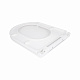Сидіння для унітазу Qtap (Kolibri) 455×360×30 мм, White, з мікроліфтом Slim Duroplast, Quick Release QTST179W49488