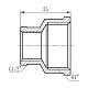 Муфта редукційна SD Forte 1"х1/2" ВВ SF3572515