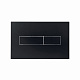 Клавіша змиву Qtap Standard 152x236x28 мм, Matt Black, лінійна QTSTD164BLM49473