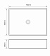 Раковина накладна MIXXUS PREMIUM QUADRO-0104 500х350х120mm (MP6515)