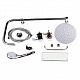 Душевой бокс Lidz Majatek SB90x90.BLA.LOW.TR, стекло прозрачное 5 мм