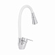 Змішувач для кухні Lidz Tani 008F3 з гнучким виливом (k40) LDTAN008F3WCR37037 Chrome/White