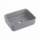 Раковина накладна Qtap Tern 480x370x135 мм, Stone grey, прямокутна, з донним клапаном QT17116069SG