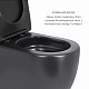 Акційний набір: Унітаз напольний Robin Ultra Quiet QT13226083AMB 660x360x855 Black + Біде напольне Robin QT13442141CMB 565x360x405 Black