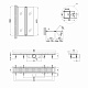 Набор Qtap штора на ванну Gemini CRM407513RP стекло Pear 6 мм, 75х130 см + трап линейный Dry FB304-600 с сухим затвором и нержавеющей решеткой 600х73 мм