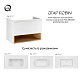 Тумба підвісна Qtap Robin 900х580х500 WHITE/WHITISH OAK QT1374TPВ9001NWWO