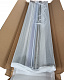 Душова кабіна з високим піддоном MIXXUS PLAIN SCT01-90x90x195-GR SATIN сіре тоноване скло 4мм (MI6895)