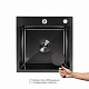 Мийка для кухні інтегрована Lidz Handmade H4545HB Decor Black PVD Honeycomb 2,5/0,5 мм LDH4545HDECBLM49438