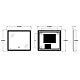 Дзеркало ZERIX MIRRA MR05-80x70-REVERSE з LED Touch, Anti-fog, димером, рег. яскравості (ZX6057)