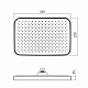 Лійка для верхнього душу Qtap Hlavova 330x220 мм прямокутна QTHLA107CRM45944 Chrome