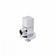Кран приладовий для підключення Karro 1/2"х1/2" ЗЗ хромований KR-03122А