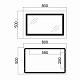 Дзеркало Qtap Cardinal 500х800 з LED-підсвічуванням Touch, з антизапотіванням, з димером, рег. темп. кольору (3000-6500K) Reverse QT0478C5080