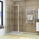 Душова кабіна без піддону KOER SR SC05-90x90x195-TR-01 прозоре скло EASY CLEAN 6мм хром (KR5363)