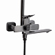 Душова система універсальна Qtap Presto на три споживачі (з виливом) QTPRE111GRP45585 Gunmetal Black