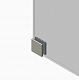 Двері у нішу розсувні KOER SR SD02-120x200-TR-01 прозоре скло EASY CLEAN 8мм хром (KR5384)