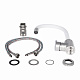 Змішувач для кухні Lidz Aria 015F3 з гнучким виливом (k35) LDARI015F3WHI43362 White / Nickel