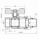 Кран кульовий "Американка" Thermo Alliance Forte 1" з антипротіканням прямий SF222W25