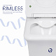 Унітаз-компакт Qtap Kalao безобідковий з сідінням Soft-close QT08221213AW